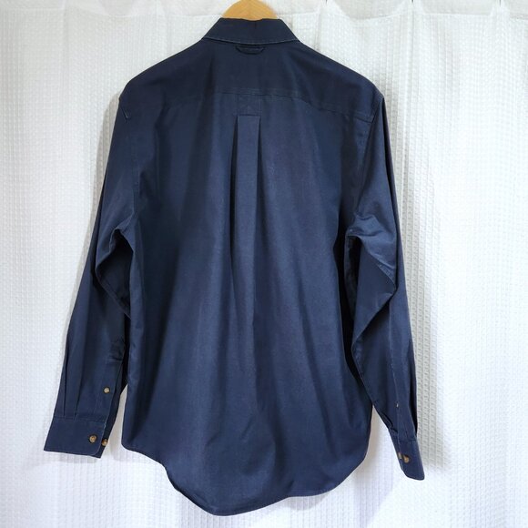 Eddie Bauer Shirt Men's Medium Long Sleeve Button Up Shirt Blue - Picture 2 of 7